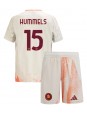 AS Roma Mats Hummels #15 Venkovní dres pro děti 2024-25 Krátký Rukáv (+ trenýrky)